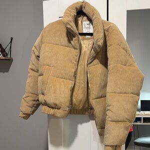 Abercrombie Corduroy Puffer Jacket